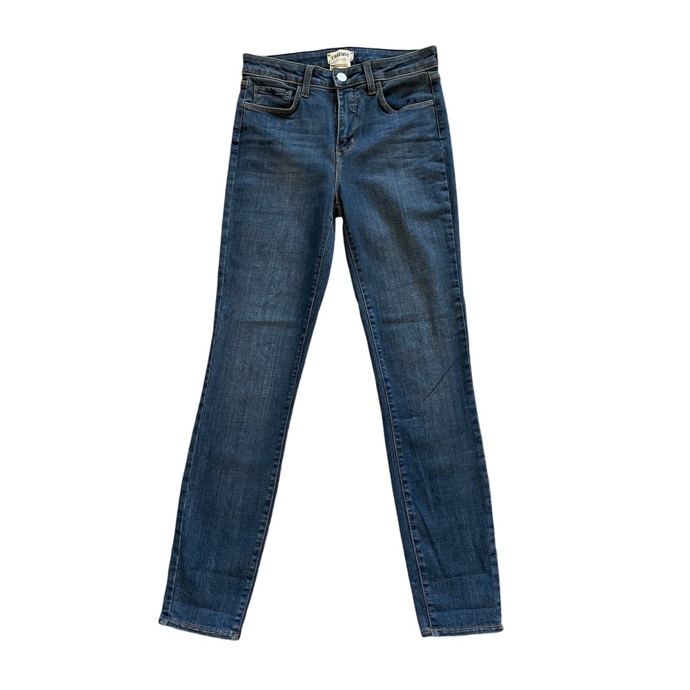 L'AGENCE Women's‎ Skinny Jeans Blue Denim High Rise Size 25